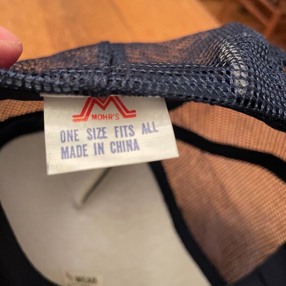 Men's Water & Waste Water Equipment Co.Blue Snapback Mesh Back Trucker Hat Cap - Picture 10 of 11